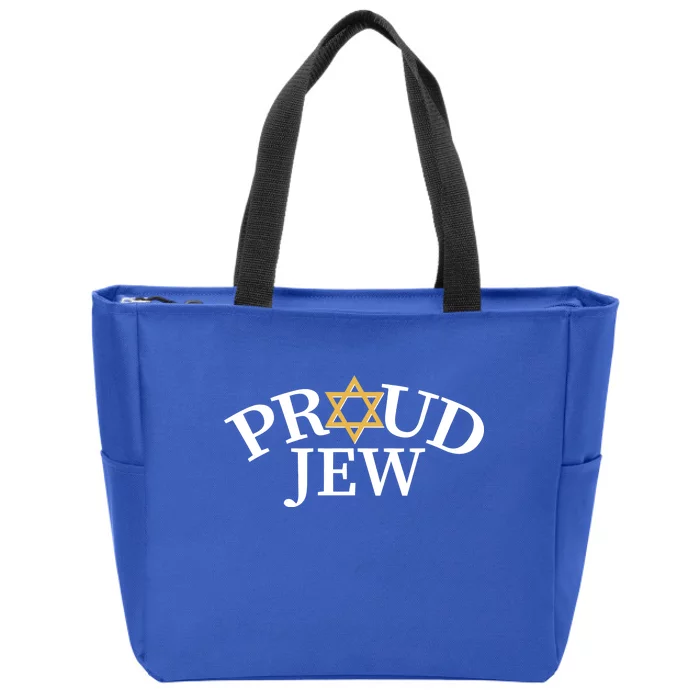 Proud Jew Jewish Star Logo Zip Tote Bag