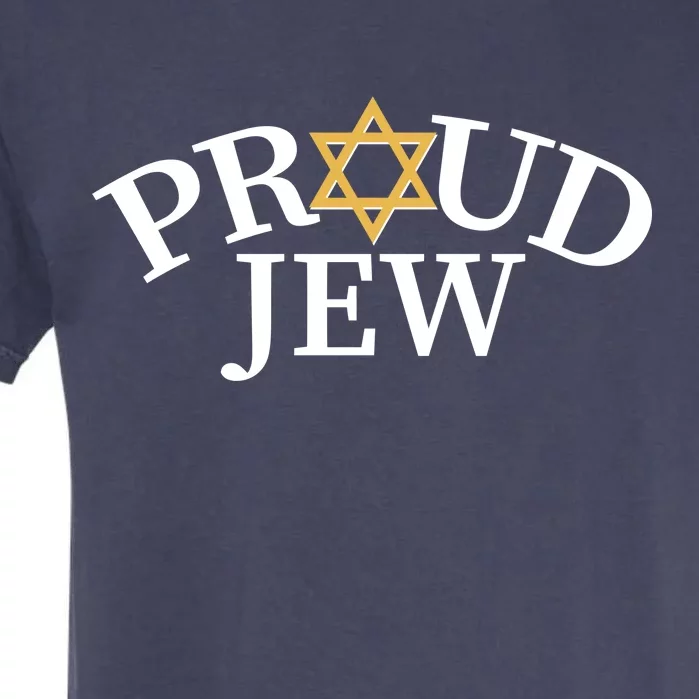 Proud Jew Jewish Star Logo Garment-Dyed Heavyweight T-Shirt