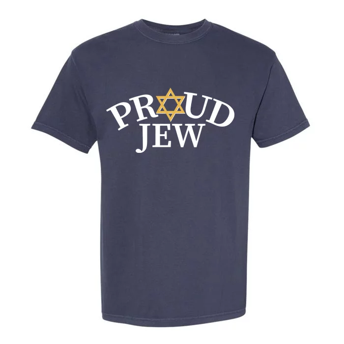 Proud Jew Jewish Star Logo Garment-Dyed Heavyweight T-Shirt