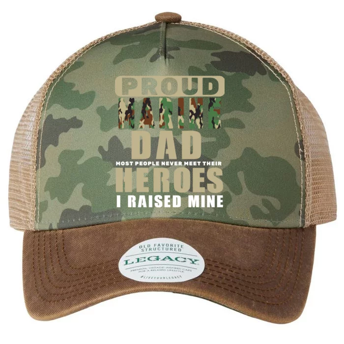 Proud Marine Dad Legacy Tie Dye Trucker Hat