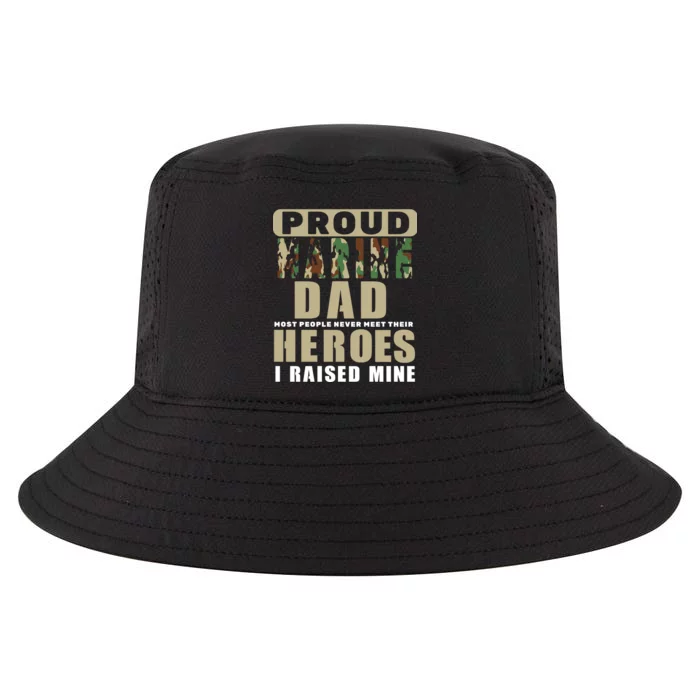 Proud Marine Dad Cool Comfort Performance Bucket Hat