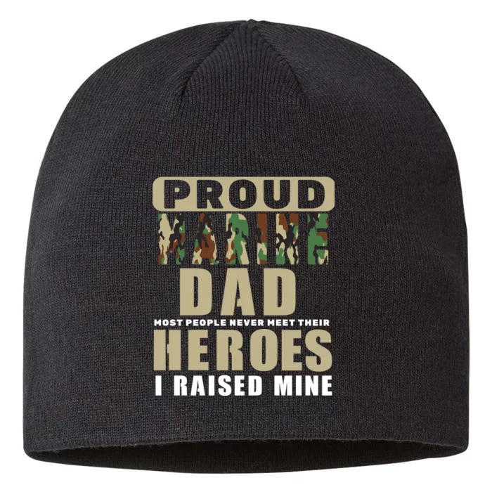 Proud Marine Dad 8 1/2in Sustainable Knit Beanie