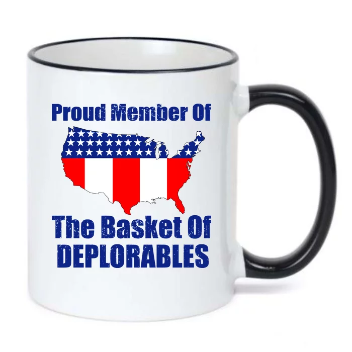 Proud Member Of The Basket Of Deplorables Black Color Changing Mug