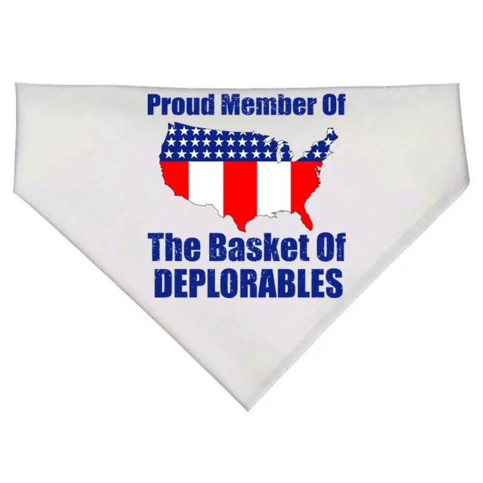 Proud Member Of The Basket Of Deplorables USA-Made Doggie Bandana