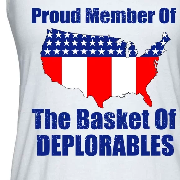 Proud Member Of The Basket Of Deplorables Ladies Essential Flowy Tank