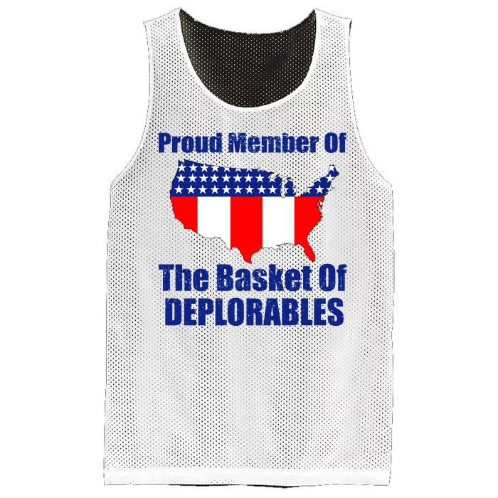 Proud Member Of The Basket Of Deplorables Mesh Reversible Basketball Jersey Tank