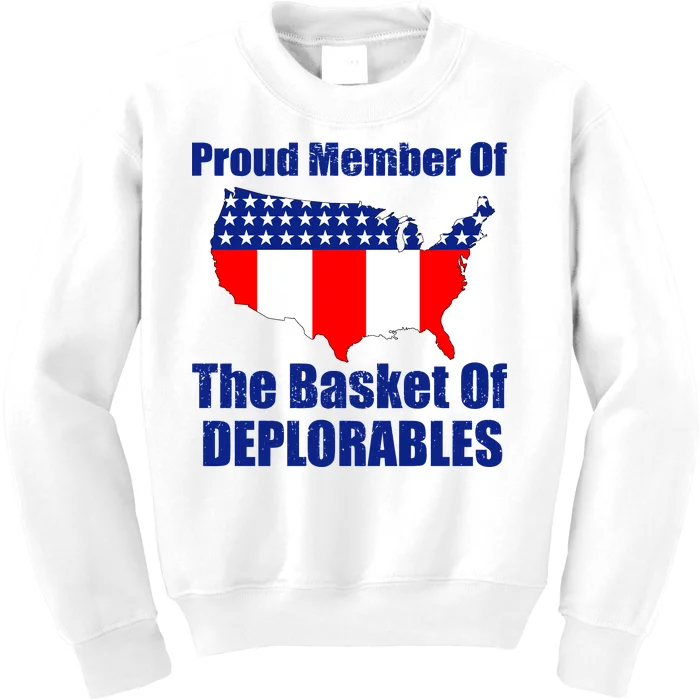 Proud Member Of The Basket Of Deplorables Kids Sweatshirt