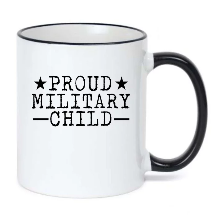 Proud Military Child Black Color Changing Mug