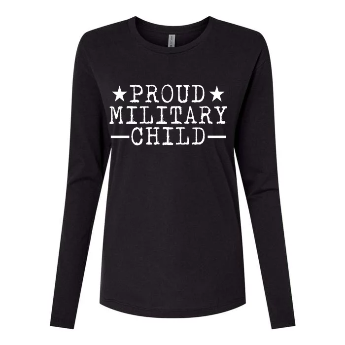 Proud Military Child Womens Cotton Relaxed Long Sleeve T-Shirt