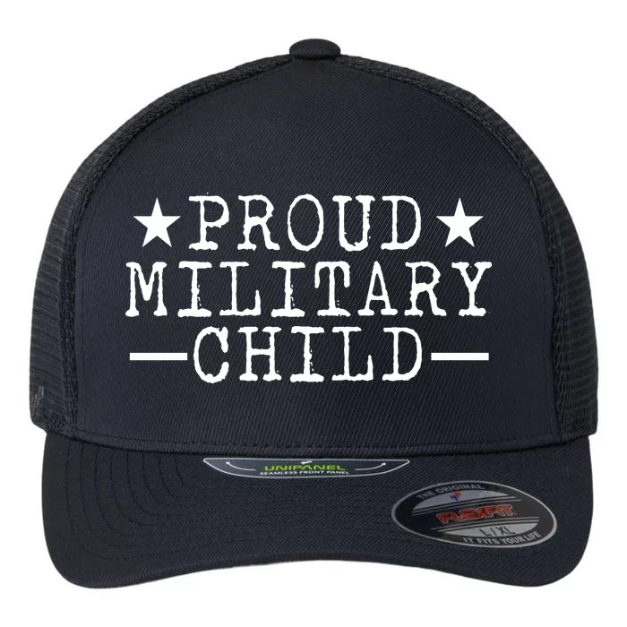 Proud Military Child Flexfit Unipanel Trucker Cap