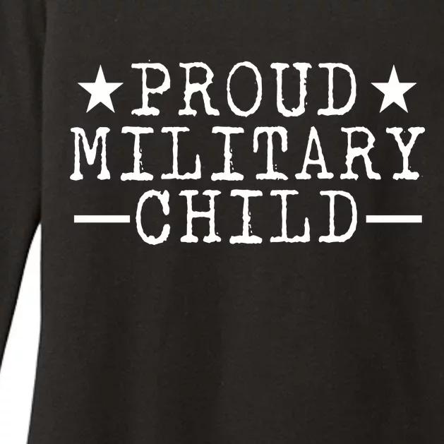 Proud Military Child Womens CVC Long Sleeve Shirt