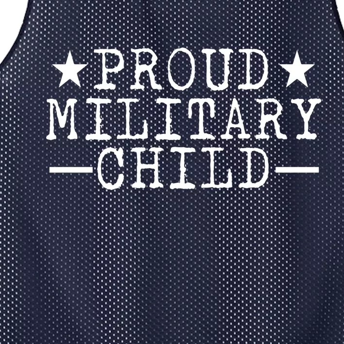 Proud Military Child Mesh Reversible Basketball Jersey Tank