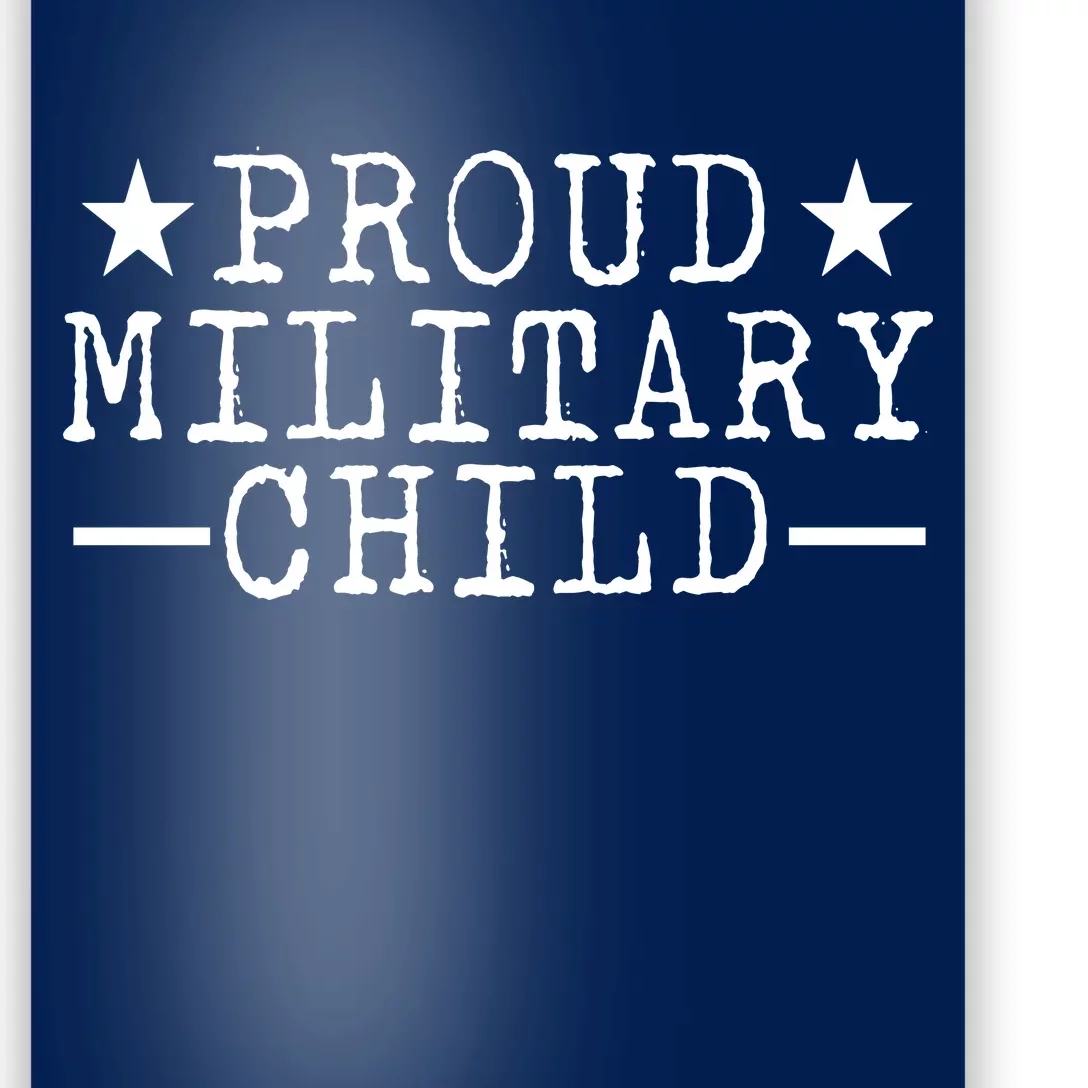 Proud Military Child Poster