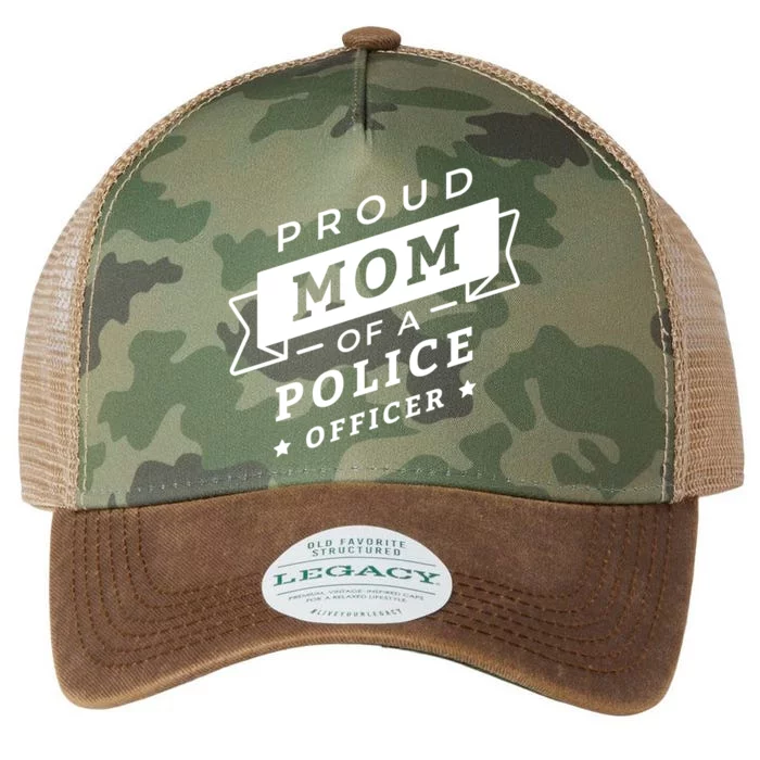 Proud Mom Of A Police Officer Legacy Tie Dye Trucker Hat