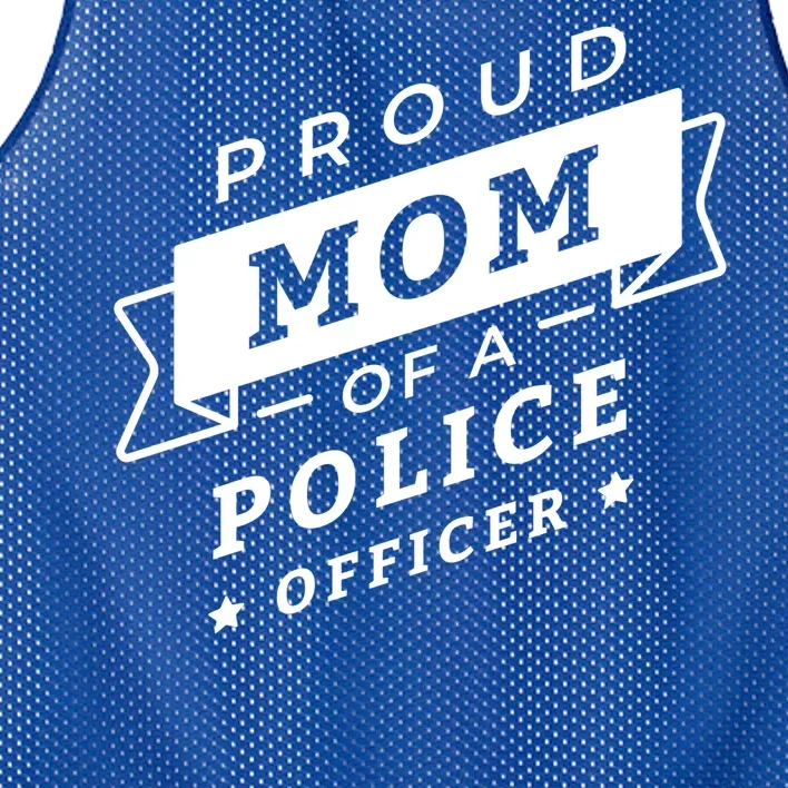 Proud Mom Of A Police Officer Mesh Reversible Basketball Jersey Tank