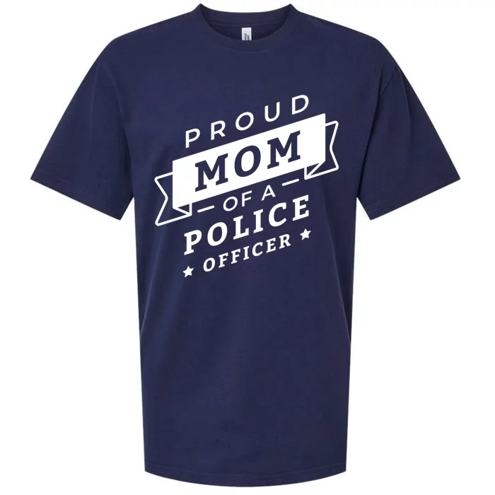 Proud Mom Of A Police Officer Sueded Cloud Jersey T-Shirt