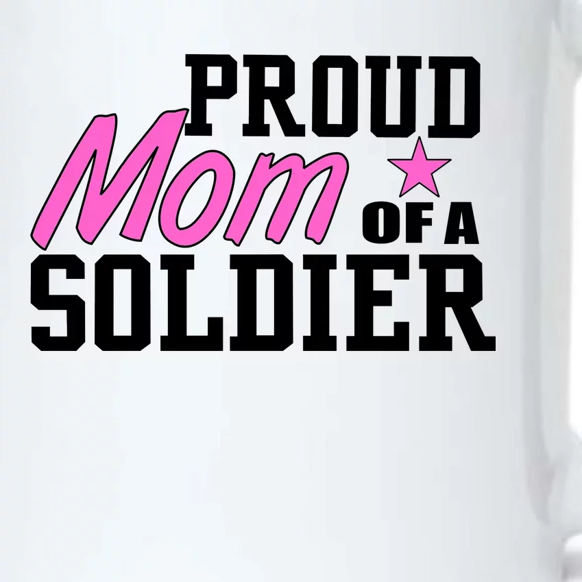 Proud Mom of A Soldier Black Color Changing Mug