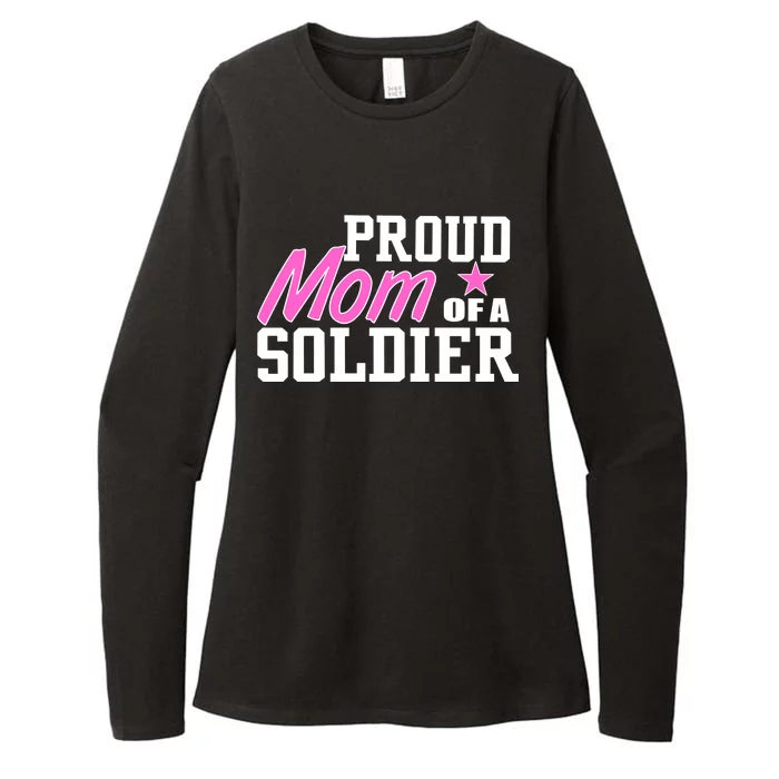 Proud Mom of A Soldier Womens CVC Long Sleeve Shirt