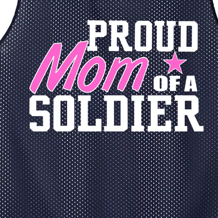 Proud Mom of A Soldier Mesh Reversible Basketball Jersey Tank