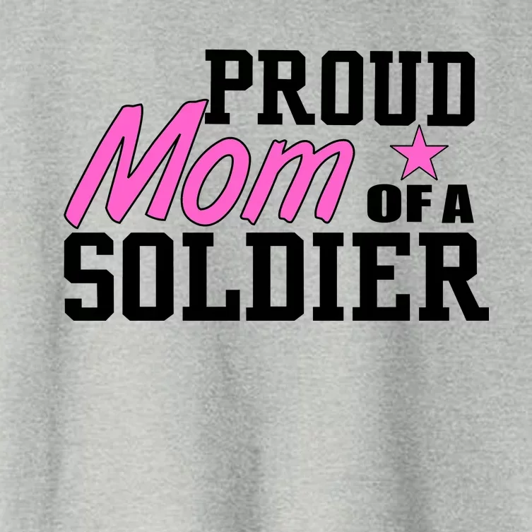 Proud Mom of A Soldier Women's Crop Top Tee