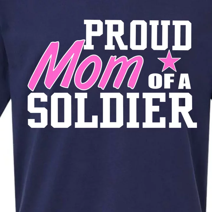 Proud Mom of A Soldier Sueded Cloud Jersey T-Shirt