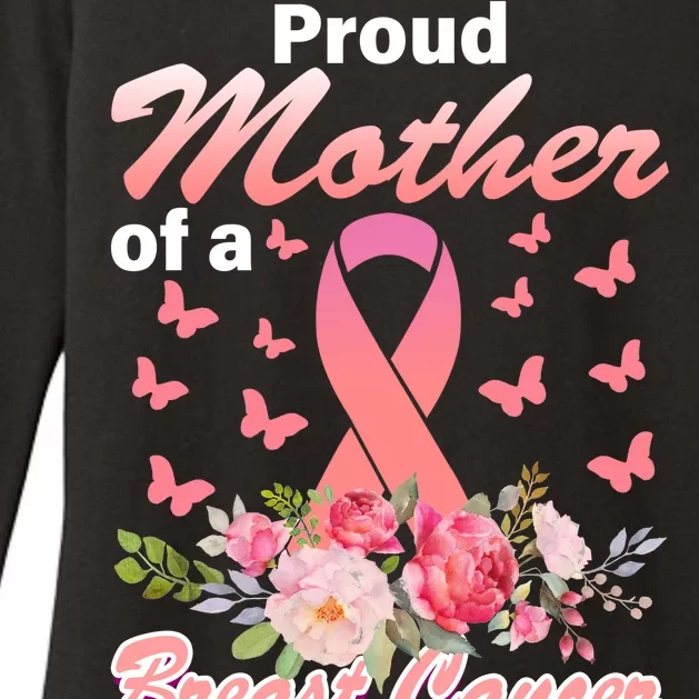 Proud Mother Of A Breast Cancer Warrior Womens CVC Long Sleeve Shirt