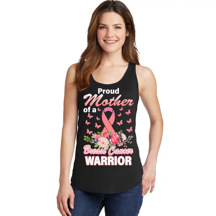 Proud Mother Of A Breast Cancer Warrior Ladies Essential Tank