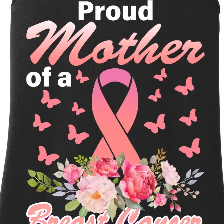 Proud Mother Of A Breast Cancer Warrior Ladies Essential Tank