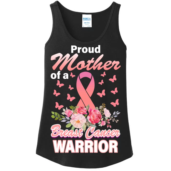 Proud Mother Of A Breast Cancer Warrior Ladies Essential Tank