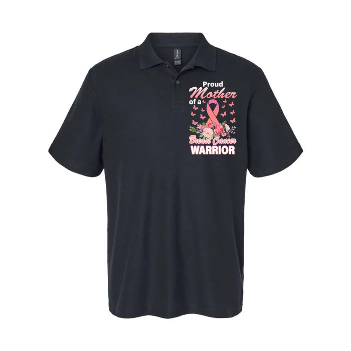 Proud Mother Of A Breast Cancer Warrior Softstyle Adult Sport Polo