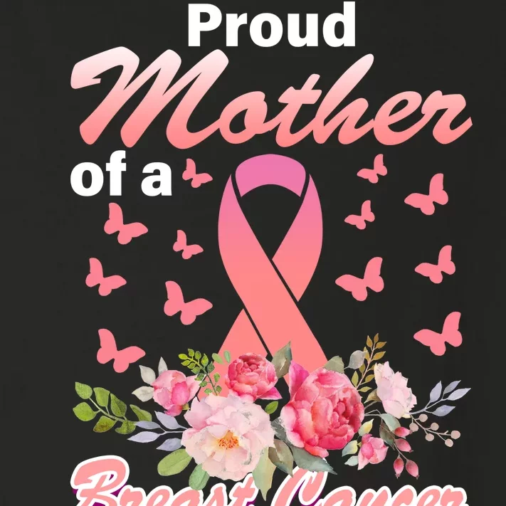 Proud Mother Of A Breast Cancer Warrior Toddler Long Sleeve Shirt