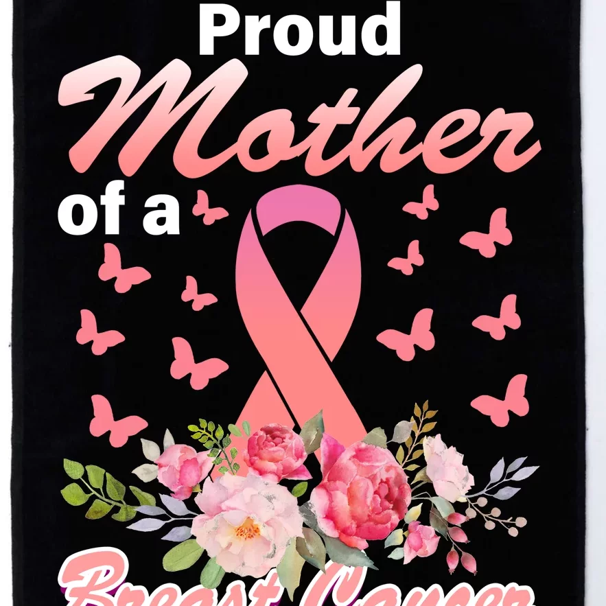 Proud Mother Of A Breast Cancer Warrior Platinum Collection Golf Towel