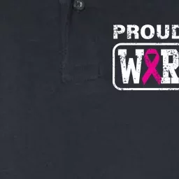 Proud Of My Warrior Breast Cancer Softstyle Adult Sport Polo