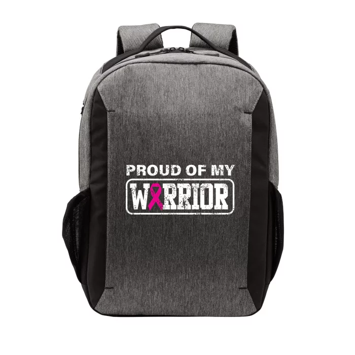 Proud Of My Warrior Breast Cancer Vector Backpack