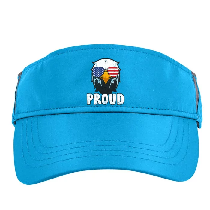 Proud Patriotic Eagle Adult Drive Performance Visor