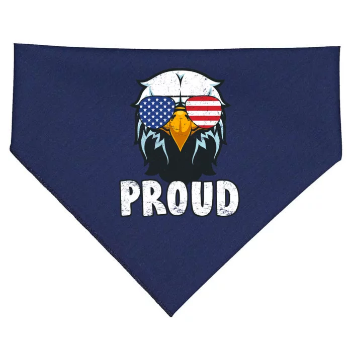 Proud Patriotic Eagle USA-Made Doggie Bandana