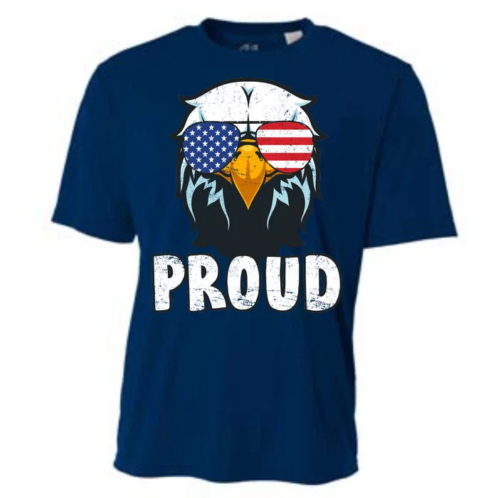 Proud Patriotic Eagle Cooling Performance Crew T-Shirt