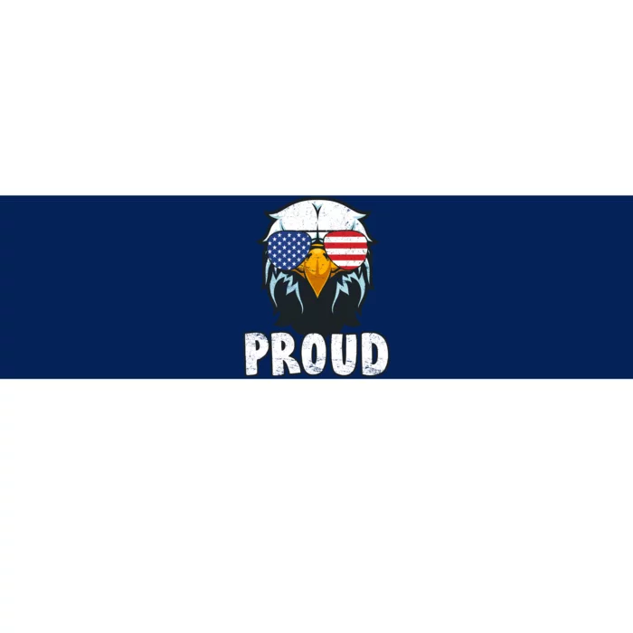 Proud Patriotic Eagle Bumper Sticker