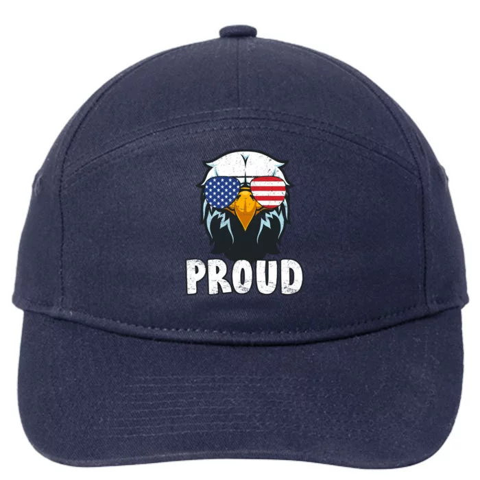 Proud Patriotic Eagle 7-Panel Snapback Hat