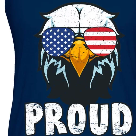 Proud Patriotic Eagle Ladies Essential Flowy Tank