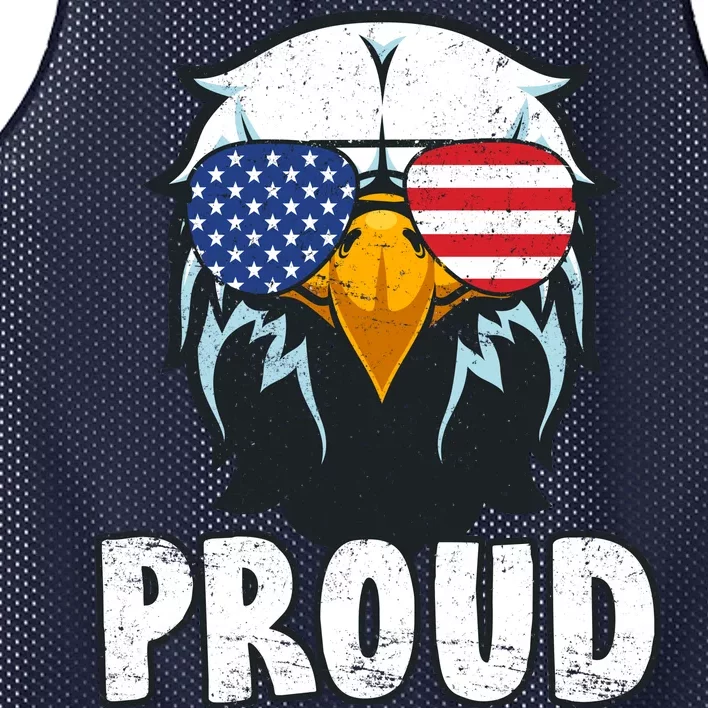 Proud Patriotic Eagle Mesh Reversible Basketball Jersey Tank