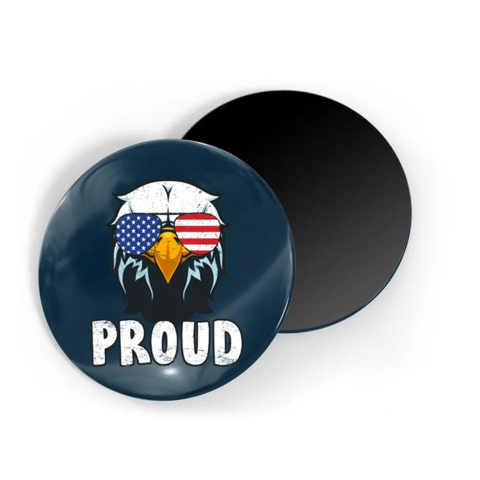 Proud Patriotic Eagle Magnet