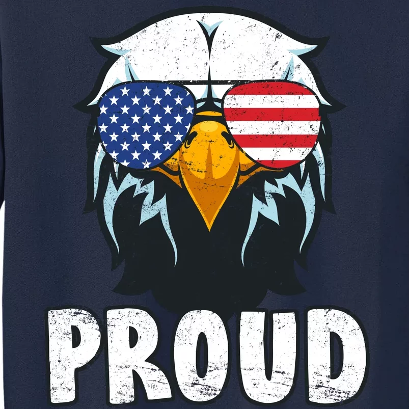 Proud Patriotic Eagle Tall Sweatshirt