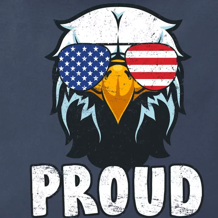 Proud Patriotic Eagle Zip Tote Bag