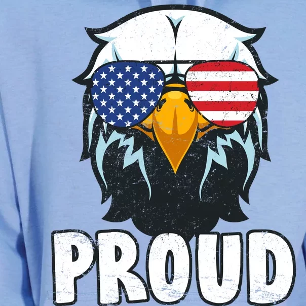 Proud Patriotic Eagle Unisex Surf Hoodie