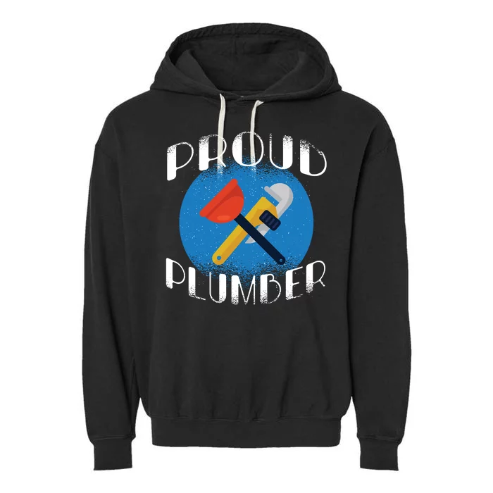 Proud Plumber Garment-Dyed Fleece Hoodie