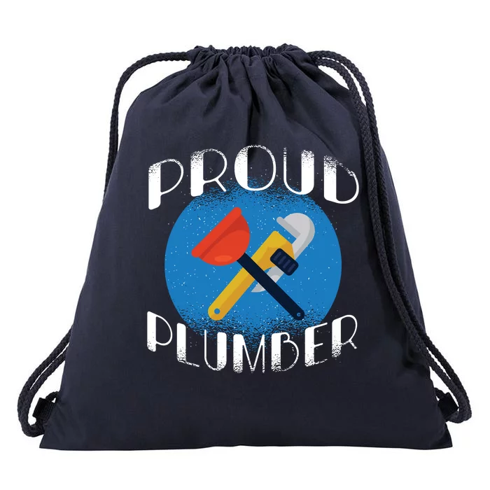 Proud Plumber Drawstring Bag