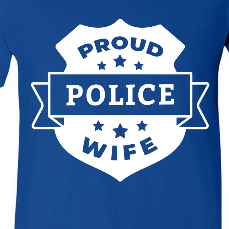 Proud Police Wife V-Neck T-Shirt