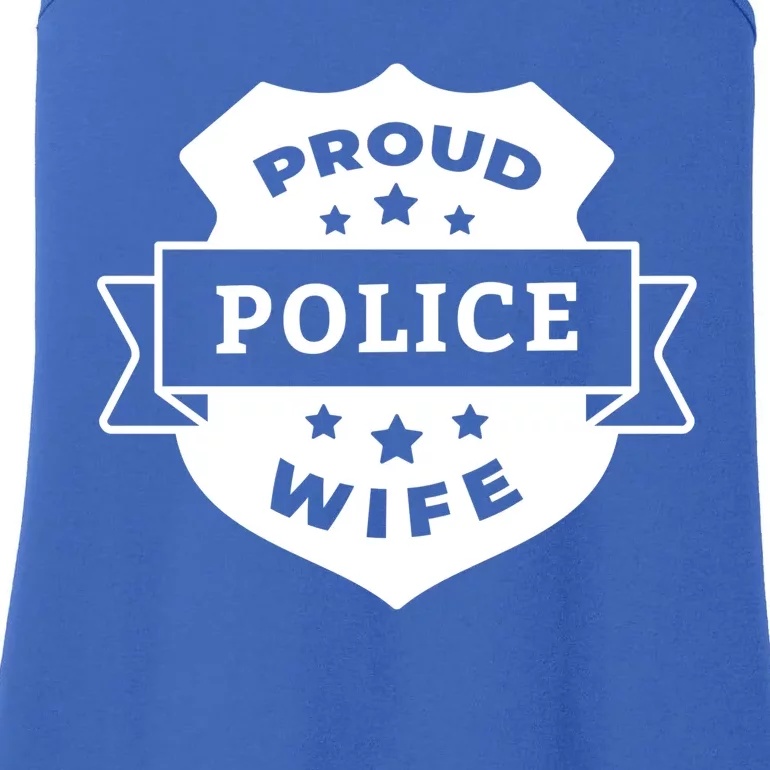 Proud Police Wife Ladies Essential Tank