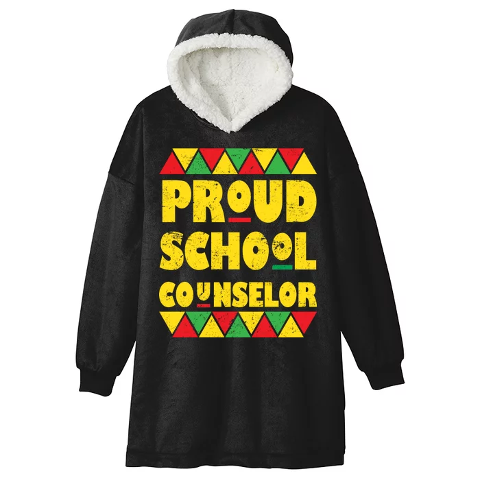 Proud School Counselor Hooded Wearable Blanket